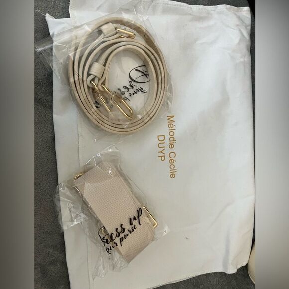 NWT DUYP Paris 15 Satchel Bag in Buttercream - Picture 2 of 9